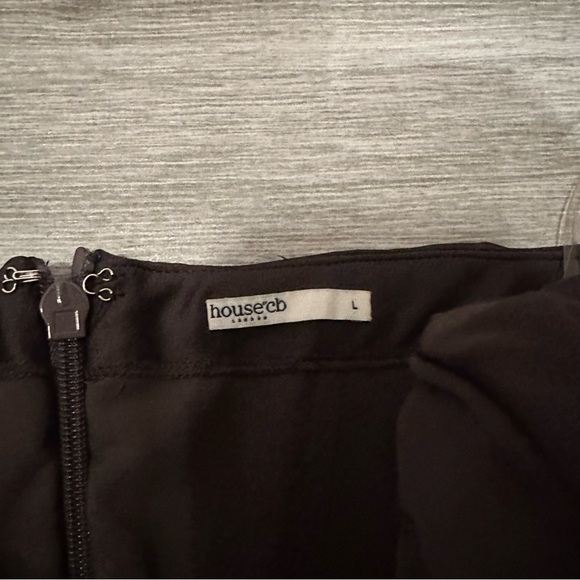 HOUSE OF CB 'Jasmine' Chocolate Draped Strapless Corset Dress Large - Picture 4 of 6